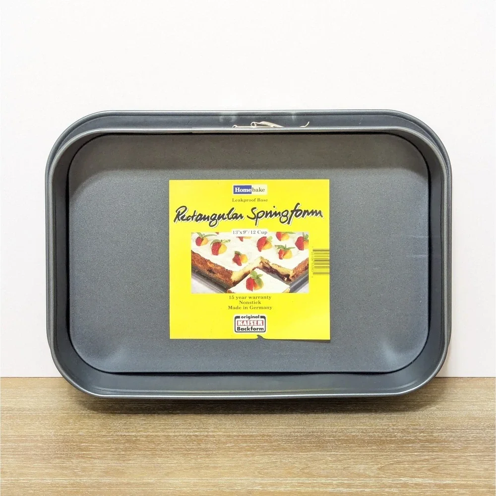 Kaiser Backform Nonstick Rectangle 9x13 Springform Baking Pan Made in Germany